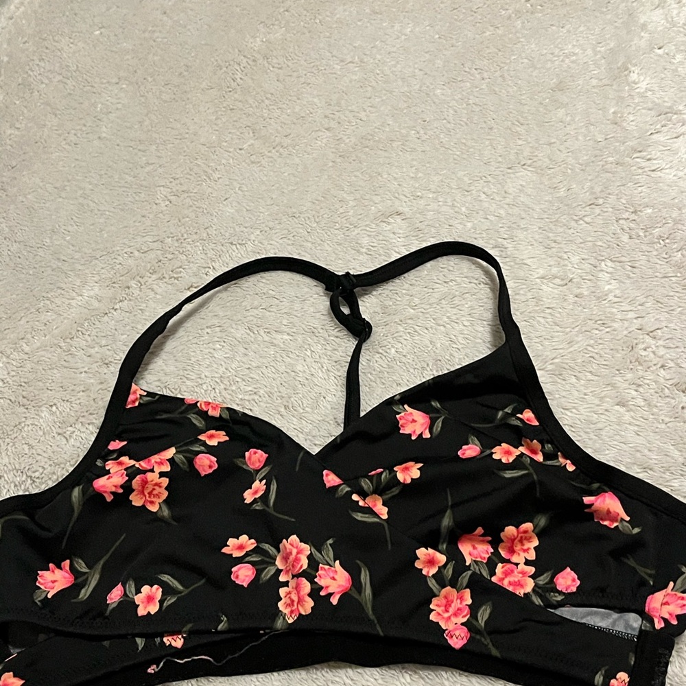 A rose swim top